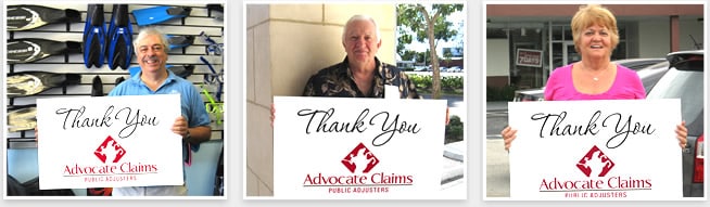 Advocate Claims Public Adjuster Satisfied Clients