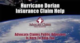 Hurricane Dorian Insurance Claim Help